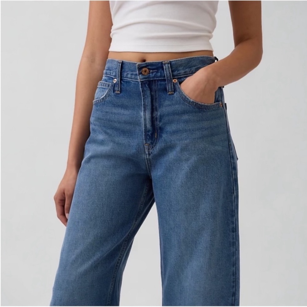 GAP High Rise Barrel Jeans NWT 29/8 Regular - Picture 9 of 12